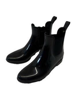 Sam Edelman Tinsley Black Chelsea Rain Boots Size 8 (Flawed)